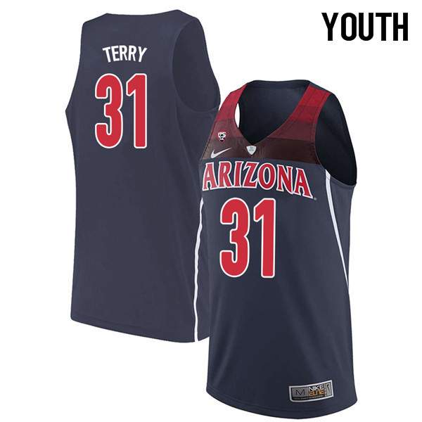2018 Youth #31 Jason Terry Arizona Wildcats College Basketball Jerseys Sale-Navy